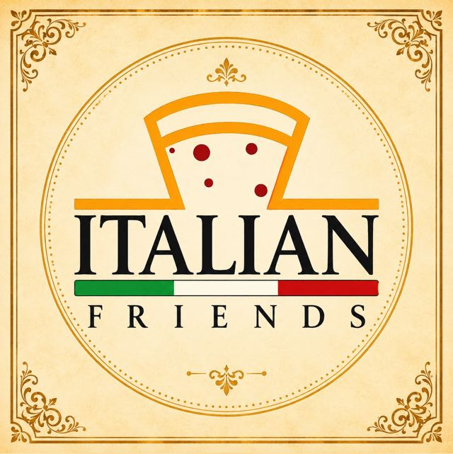 Logo de Italian Friends, pizzería tradicional italiana en Madrid